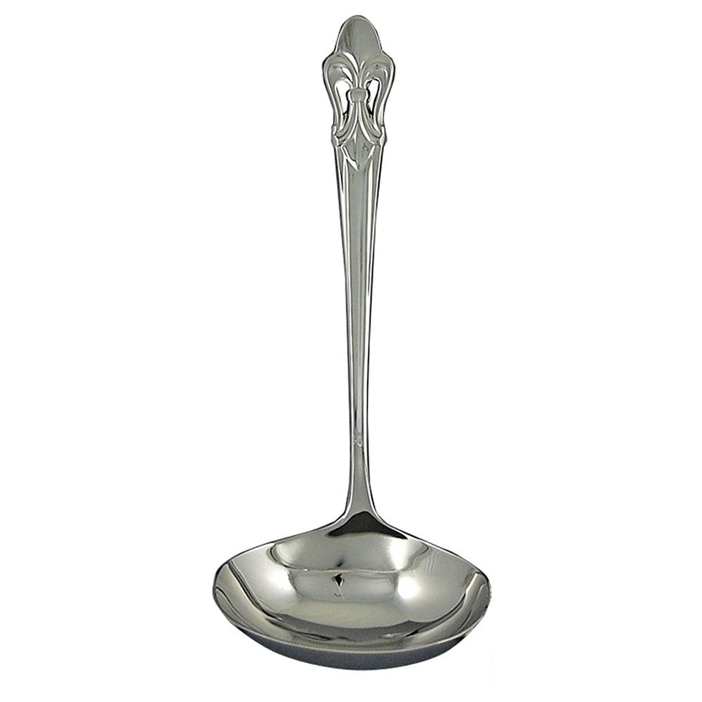 Ginkgo International Helmick Collection 4-Piece Stainless Steel Fleur de Lis Hostess Set