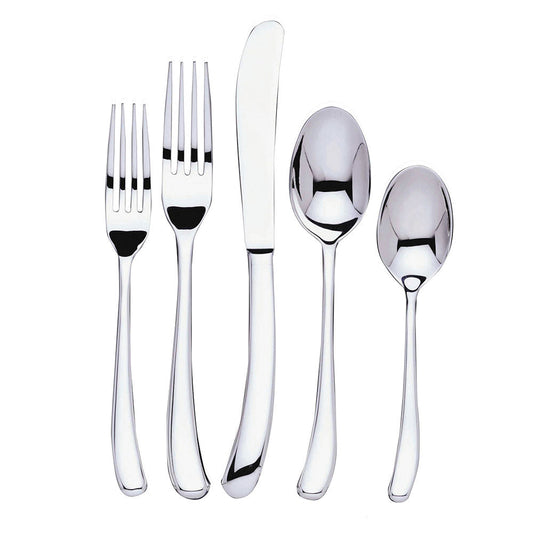 Ginkgo International Helmick Collection 5-Piece Stainless Steel Sea Drift Flatware Set