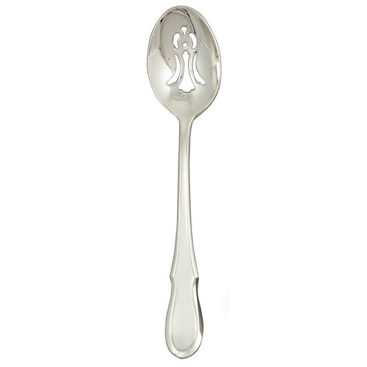 Ginkgo International Helmick Collection Stainless Steel Celine Platinum Pierced Serving Spoon