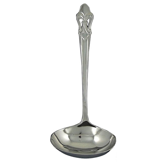 Ginkgo International Helmick Collection Stainless Steel Fleur de Lis Sauce Ladle