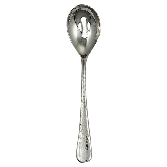 Ginkgo International Helmick Collection Stainless Steel Shimmer Pierced Serving Spoon