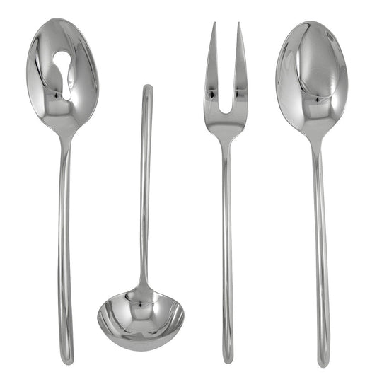 Ginkgo International Helmick Premier 4-Piece Stainless Steel Flight Hostess Set