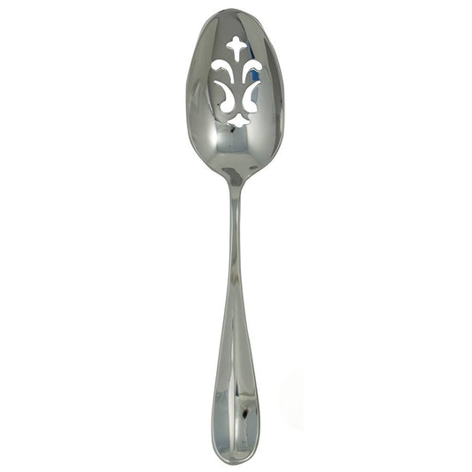 Ginkgo International Helmick Premier Stainless Steel Classic English Pierced Serving Spoon