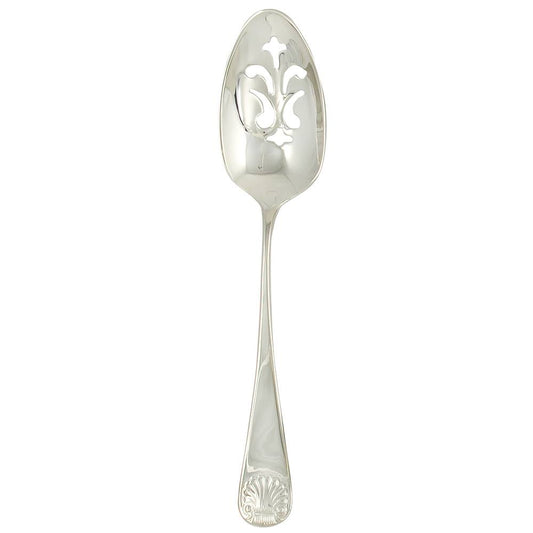 Ginkgo International Helmick Premier Stainless Steel Coquille Pierced Serving Spoon