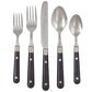 Ginkgo International Stainless Collection 20-Piece LePrix Black Flatware Set