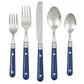 Ginkgo International Stainless Collection 20-Piece LePrix Bright Blue Flatware Set