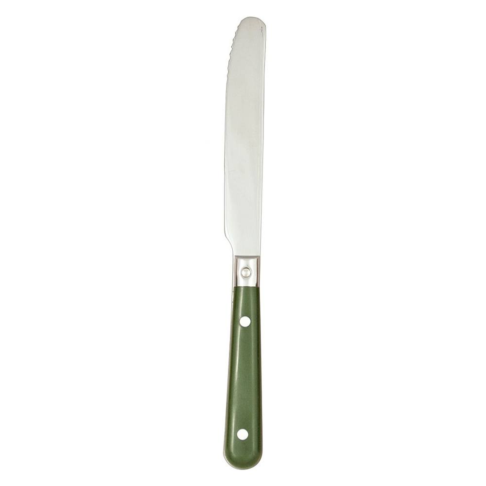 Ginkgo International Stainless Collection 20-Piece LePrix Moss Green Flatware Set