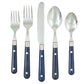 Ginkgo International Stainless Collection 20-Piece LePrix Navy Blue Flatware Set