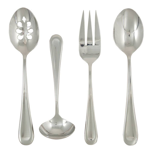 Ginkgo International Stainless Collection 4-Piece Corrie Hostess Set