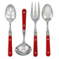 Ginkgo International Stainless Collection 4-Piece LePrix Milano Red Hostess Set