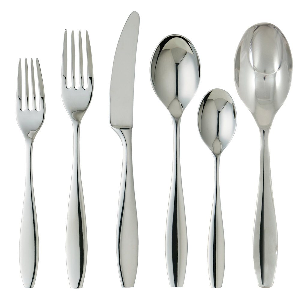 Ginkgo International Stainless Collection 42-Piece Allison Flatware Set