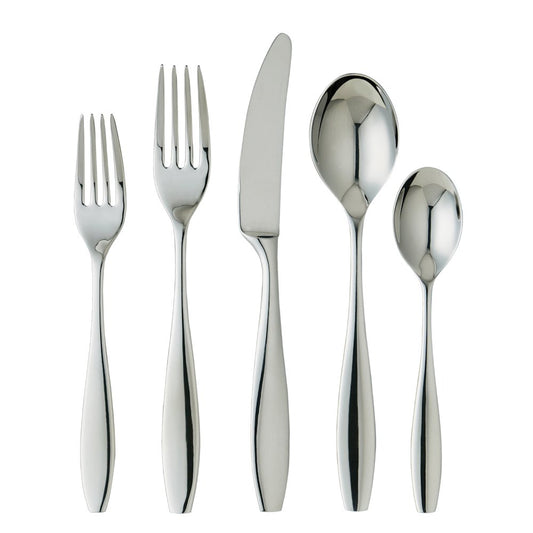 Ginkgo International Stainless Collection 5-Piece Allison Flatware Set