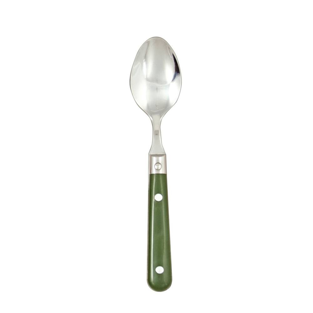 Ginkgo International Stainless Collection 5-Piece LePrix Moss Green Flatware Set