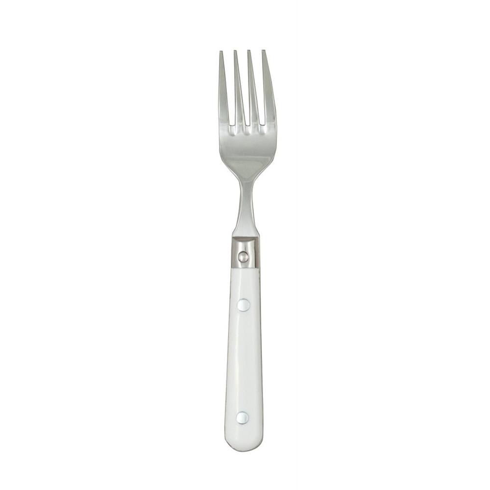 Ginkgo International Stainless Collection 5-Piece LePrix White Flatware Set