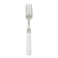 Ginkgo International Stainless Collection 5-Piece LePrix White Flatware Set