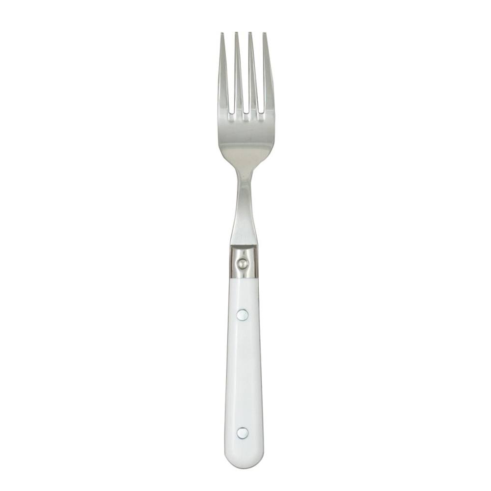 Ginkgo International Stainless Collection 5-Piece LePrix White Flatware Set