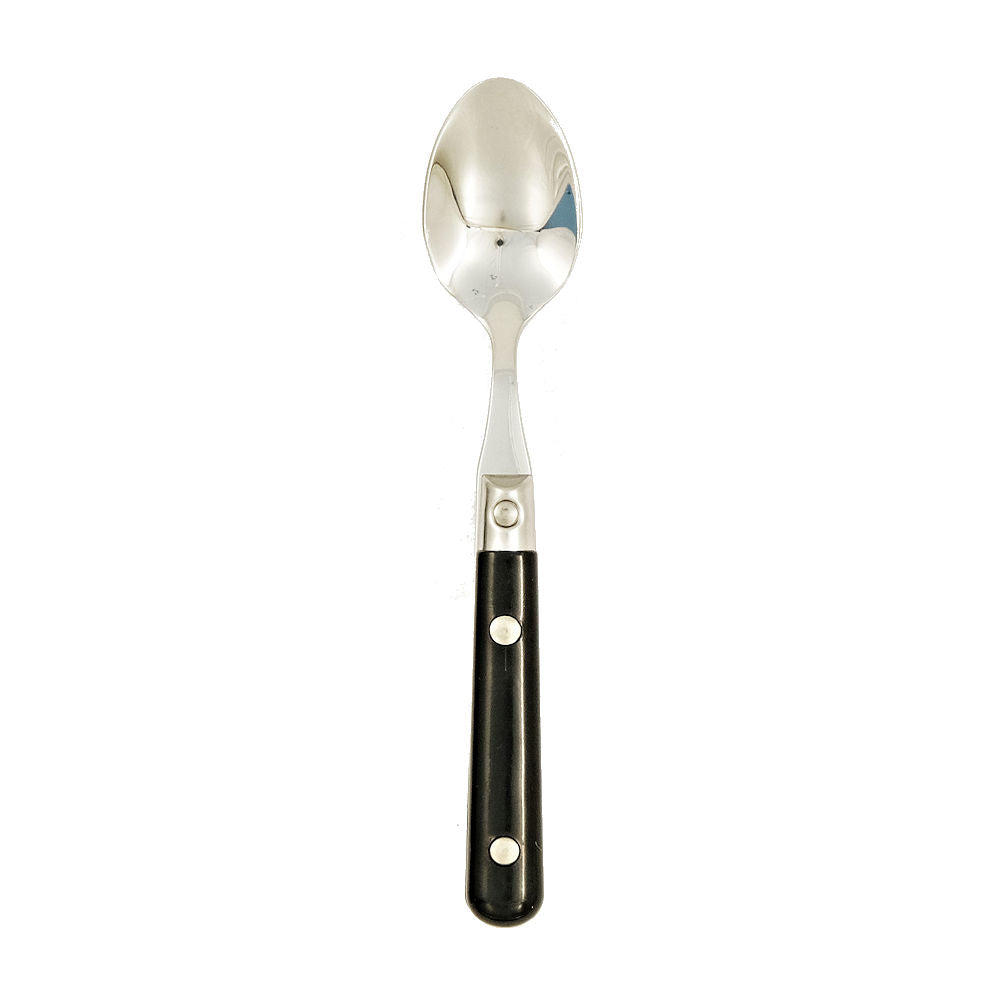 Ginkgo International Stainless Collection LePrix Black Demitasse Spoon