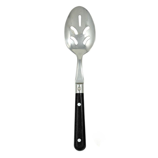 Ginkgo International Stainless Collection LePrix Black Pierced Serving Spoon
