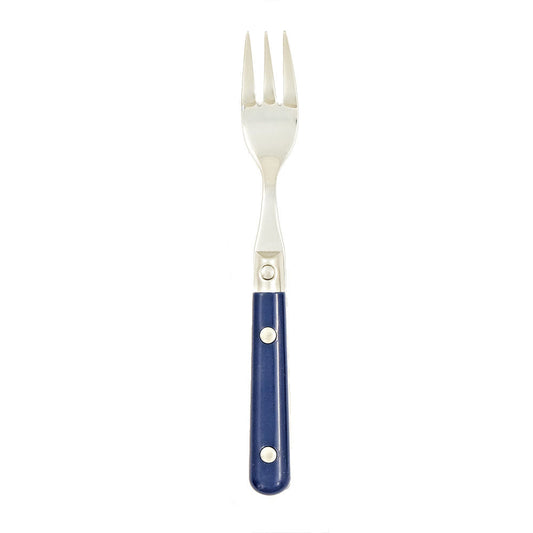 Ginkgo International Stainless Collection LePrix Bright Blue Cocktail Fork