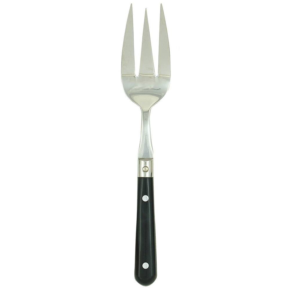 Ginkgo International Stainless Collection LePrix Hunter Green Cold Meat Fork