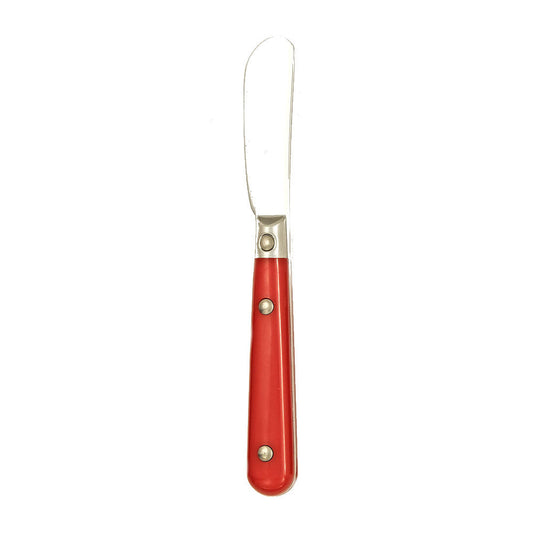 Ginkgo International Stainless Collection LePrix Milano Red Butter Spreader