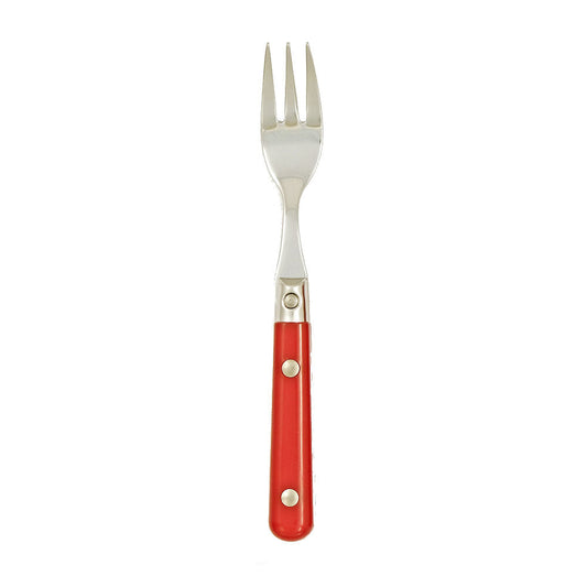 Ginkgo International Stainless Collection LePrix Milano Red Cocktail Fork