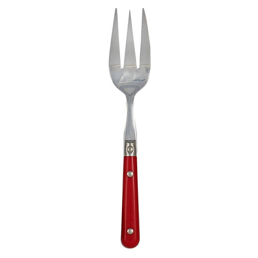 Ginkgo International Stainless Collection LePrix Milano Red Cold Meat Fork