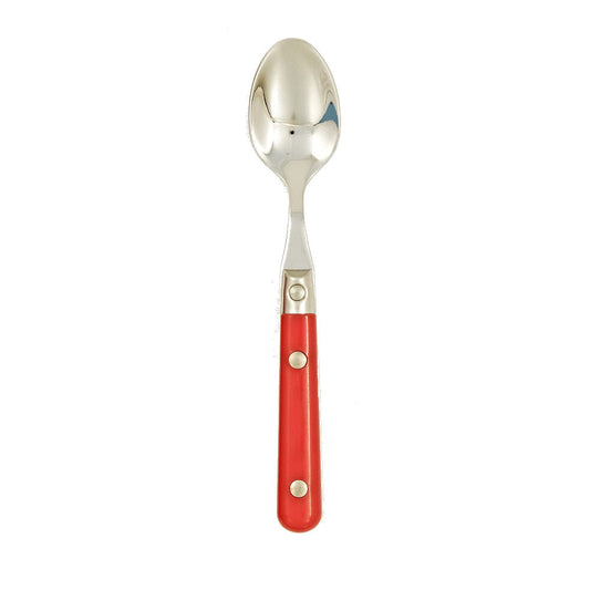 Ginkgo International Stainless Collection LePrix Milano Red Demitasse Spoon