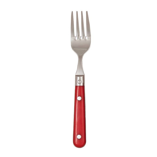 Ginkgo International Stainless Collection LePrix Milano Red Salad Fork
