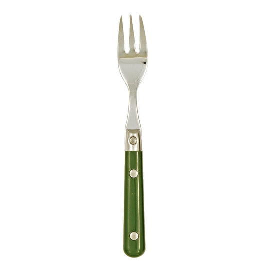 Ginkgo International Stainless Collection LePrix Moss Green Cocktail Fork