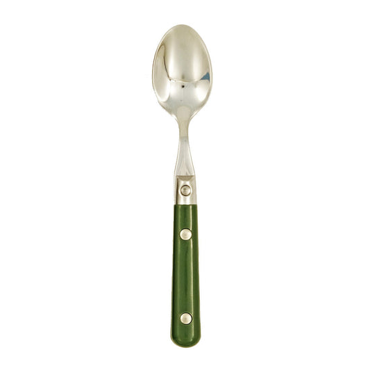 Ginkgo International Stainless Collection LePrix Moss Green Demitasse Spoon