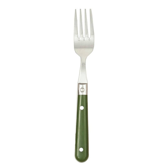 Ginkgo International Stainless Collection LePrix Moss Green Dinner Fork