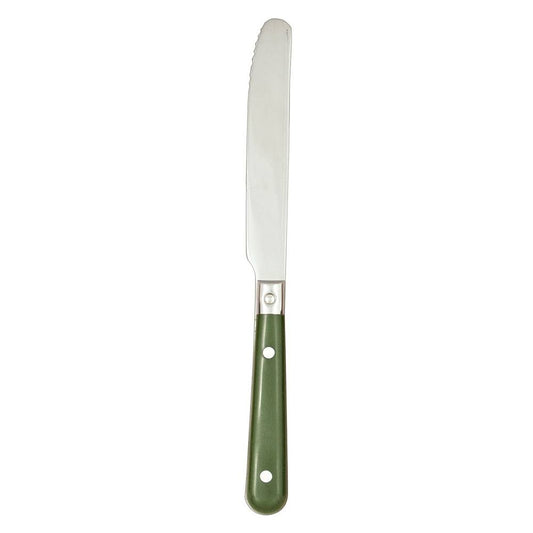 Ginkgo International Stainless Collection LePrix Moss Green Dinner Knife