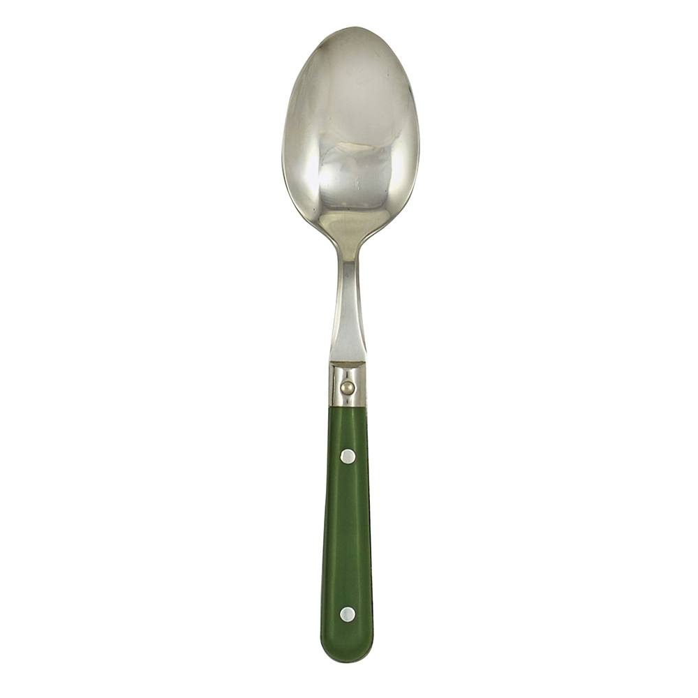 Ginkgo International Stainless Collection LePrix Moss Green Serving Spoon