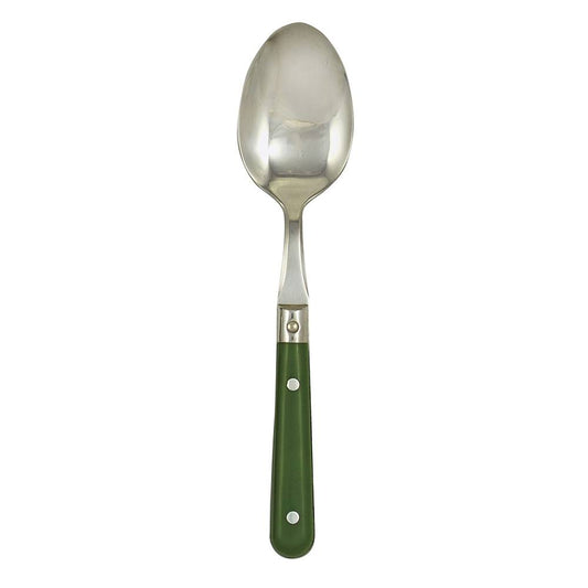 Ginkgo International Stainless Collection LePrix Moss Green Serving Spoon