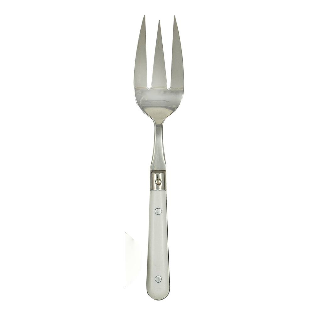 Ginkgo International Stainless Collection LePrix White Cold Meat Fork