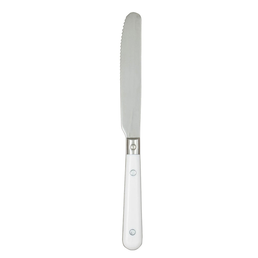 Ginkgo International Stainless Collection LePrix White Dinner Knife