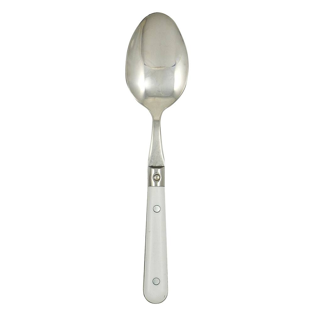 Ginkgo International Stainless Collection LePrix White Serving Spoon