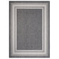 Gray Framed 8' x 10' Indoor Outdoor Area Rug