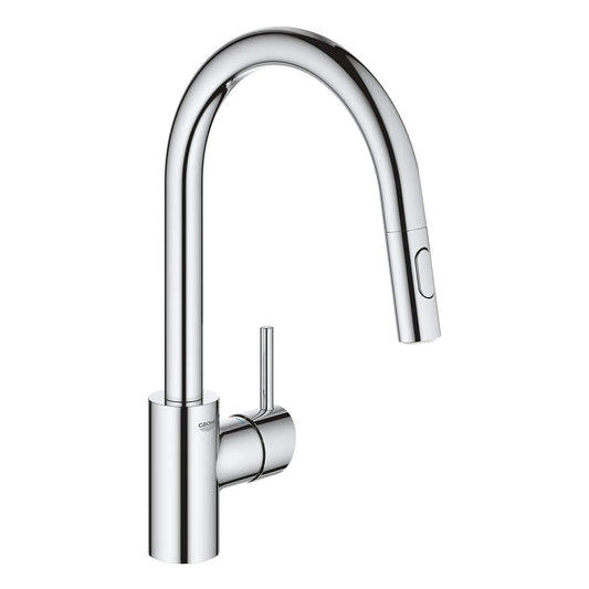 Grohe Concetto™ 1.5 GPM Dual Spray Single-Handle StarLight Chrome Pull Down Kitchen Faucet