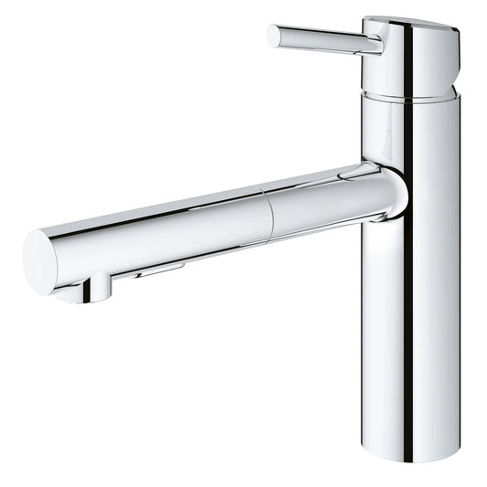 Grohe Concetto™ 1.5 GPM Single-Handle Dual Spray Pull-Out StarLight Chrome Kitchen Faucet