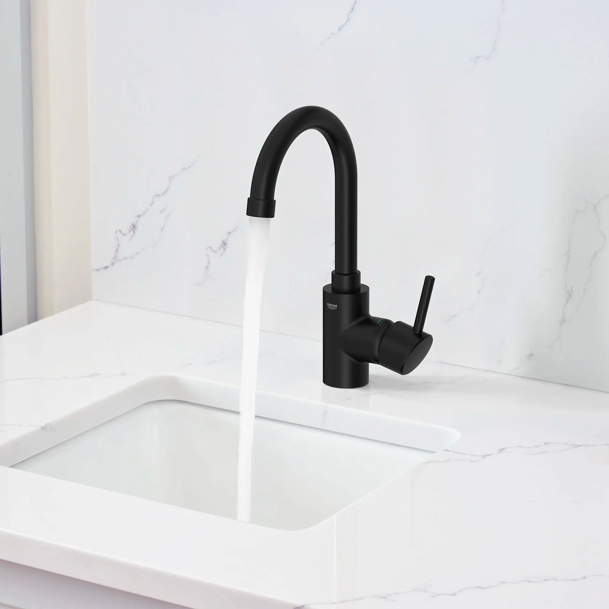 Grohe Concetto™ 1.5 GPM Single-Handle Matte Black Bar Faucet