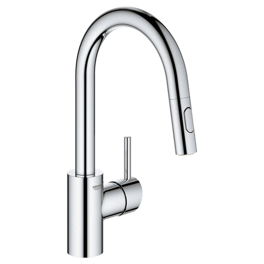 Grohe Concetto 1.75 GPM Single-Handle Pull Down StarLight Chrome Prep Faucet