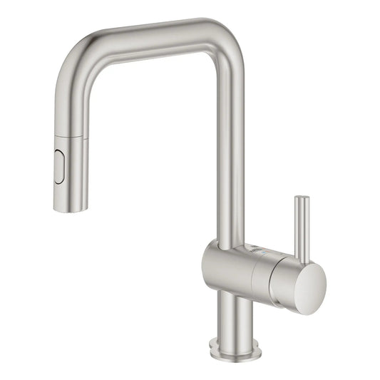 Grohe Minta® 1.75 GPM Dual Spray Single-Handle Pull Down SuperSteel Infinity Kitchen Faucet