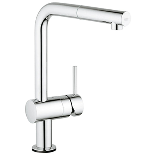 Grohe Minta® 1.75 GPM Touch Technology Single Spray Single-Handle StarLight Chrome Pull-Out Kitchen Faucet