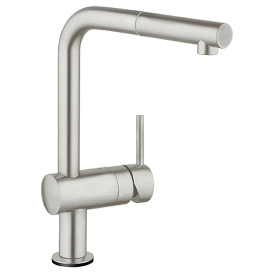 Grohe Minta® 1.75 GPM Touch Technology Single Spray Single-Handle SuperSteel Infinity Pull-Out Kitchen Faucet