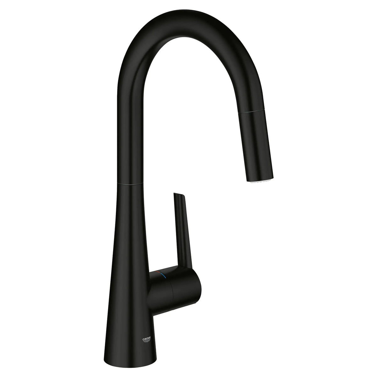 Grohe Zedra 1.75 GPM Dual Spray Single-Handle Matte Black Pull Down Kitchen Faucet