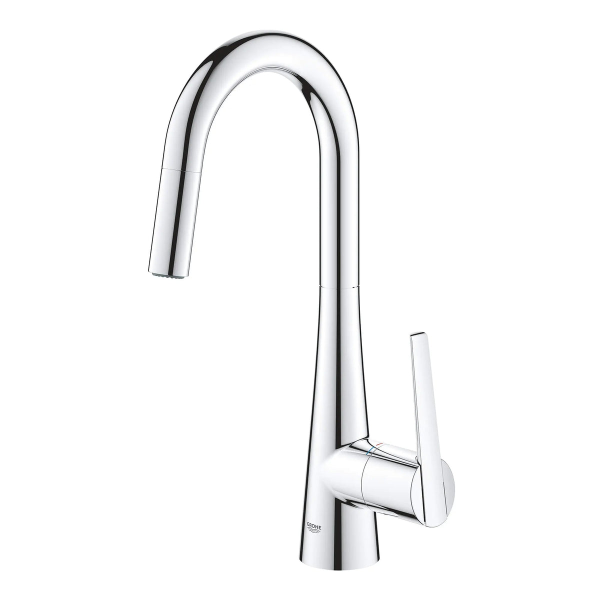 Grohe Zedra 1.75 GPM Dual Spray Single-Handle Pull Down StarLight Chrome Prep Faucet