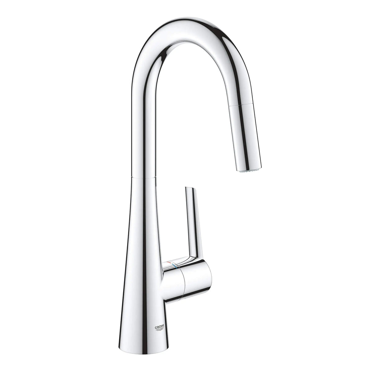 Grohe Zedra 1.75 GPM Dual Spray Single-Handle Pull Down StarLight Chrome Prep Faucet
