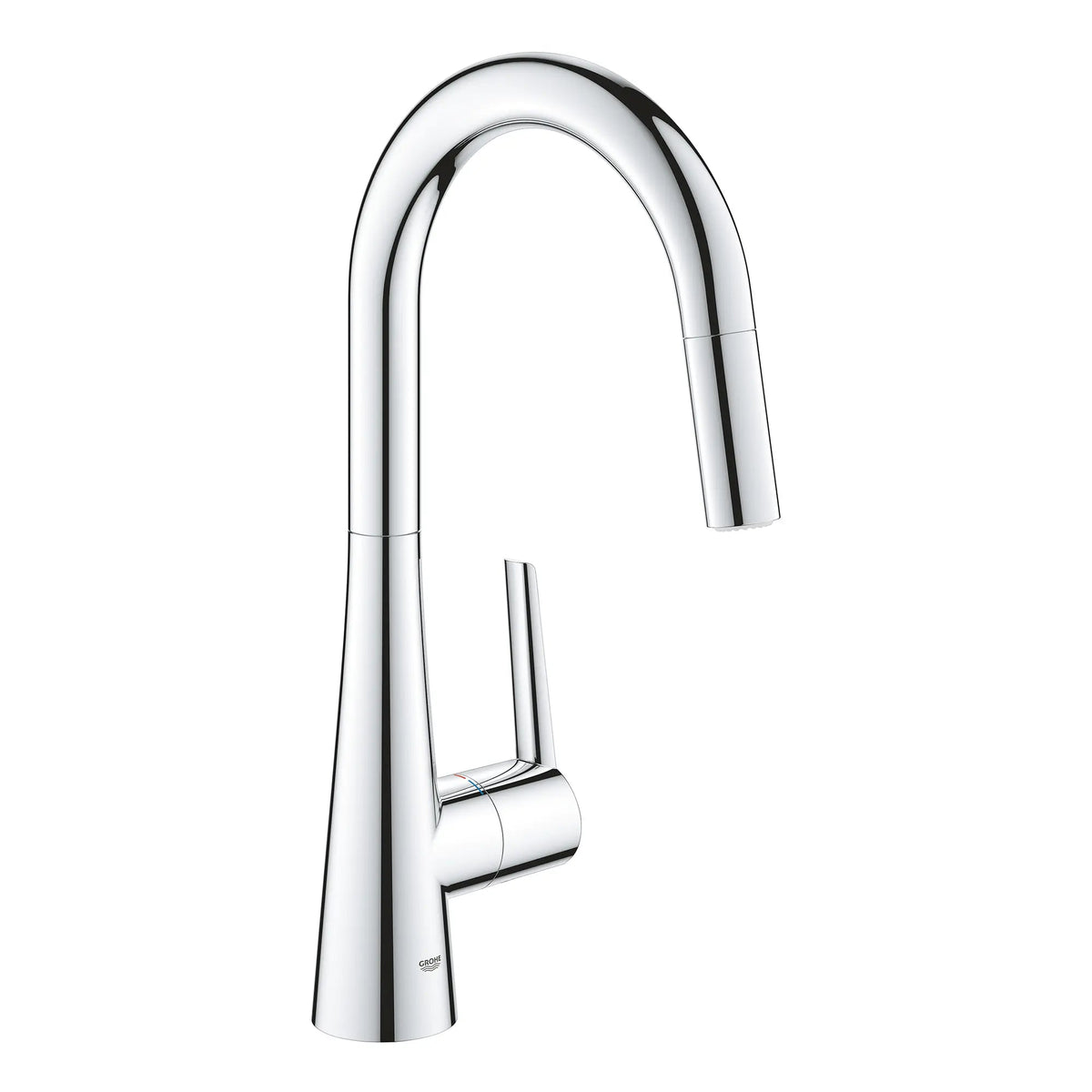 Grohe Zedra 1.75 GPM Dual Spray Single-Handle StarLight Chrome Pull Down Kitchen Faucet